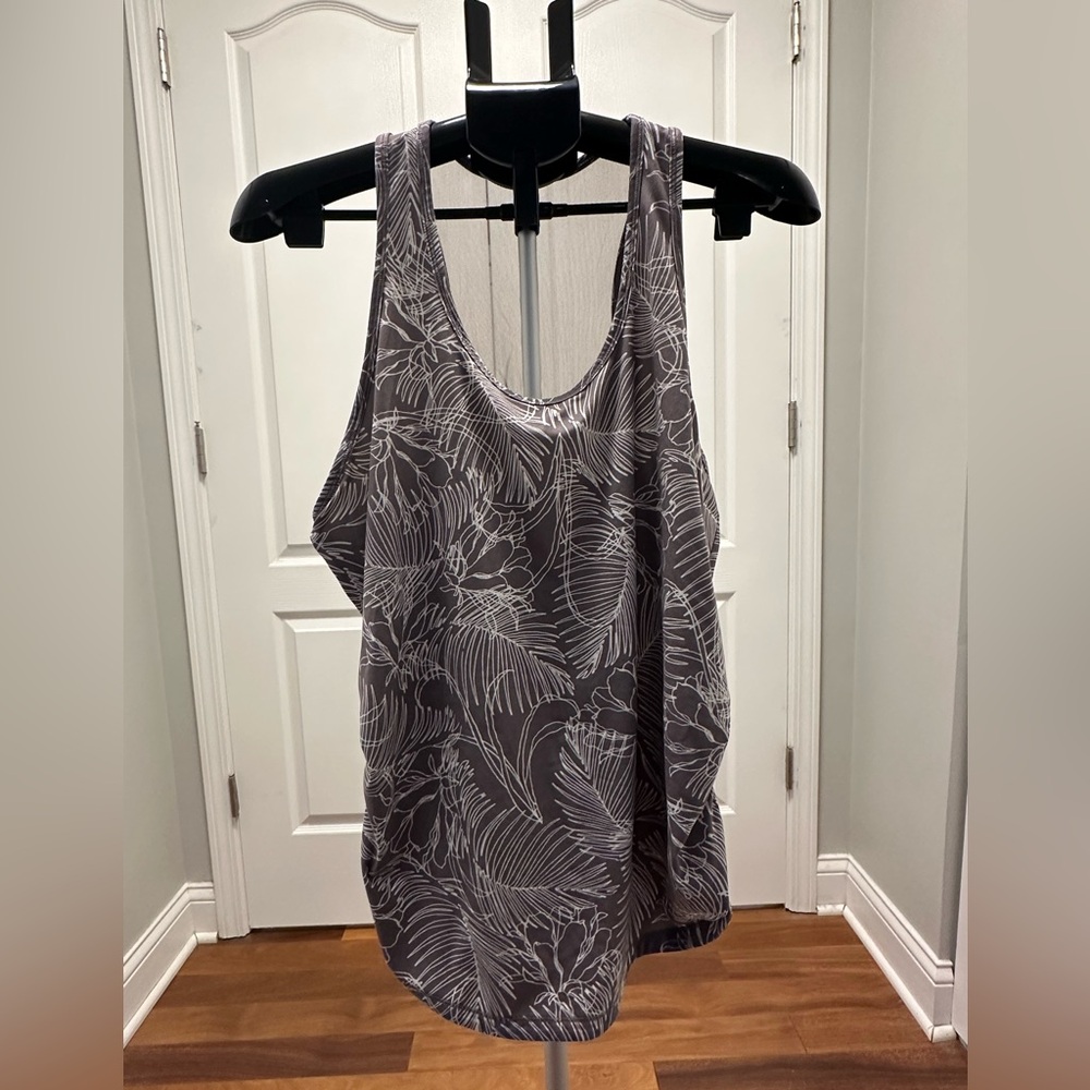CALIA by Carrie Underwood Purple Floral Racerback Tank